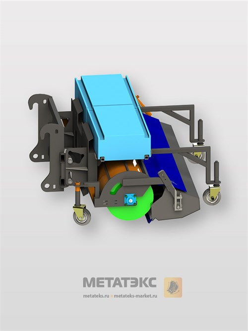 Щетка с передним бункером для Dieci AgriStar 37.7 (ширина 2400 мм) - фото 44733