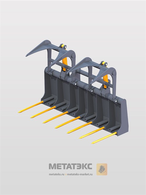 Захват вилочный для JCB 527-28 (ширина 2100 мм) - фото 49145