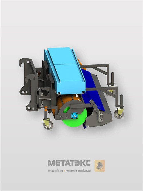 Щетка с передним бункером для Caterpillar 924K/930K (2450 мм) - фото 56871